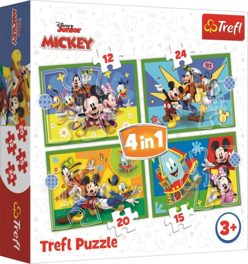 Puzzle 4 en 1 MICKEY Y AMIGOS