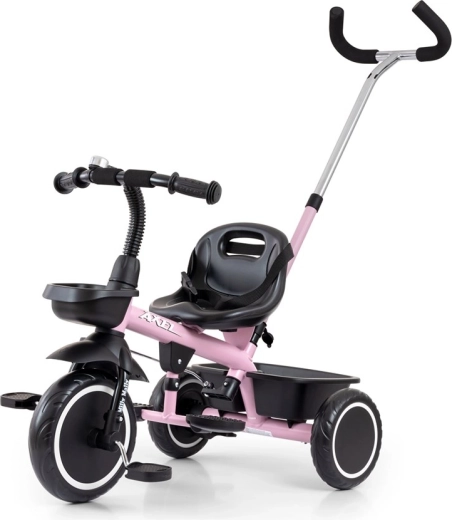 Triciclo infantil con barra de empuje MILLY MALLY Axel pink