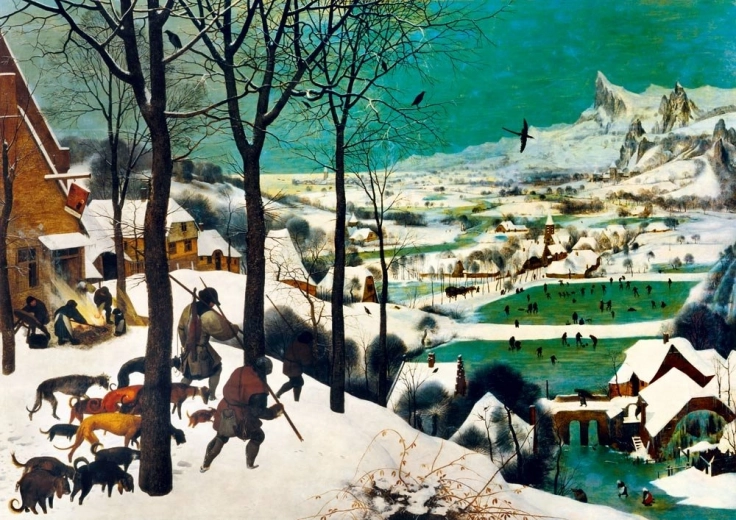 Puzzle Bluebird Cazadores en la nieve (invierno)