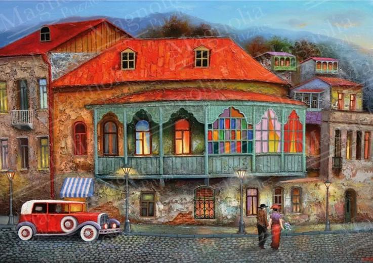 Puzzle Calles del viejo Tiflis 1000 piezas MAGNOLIA