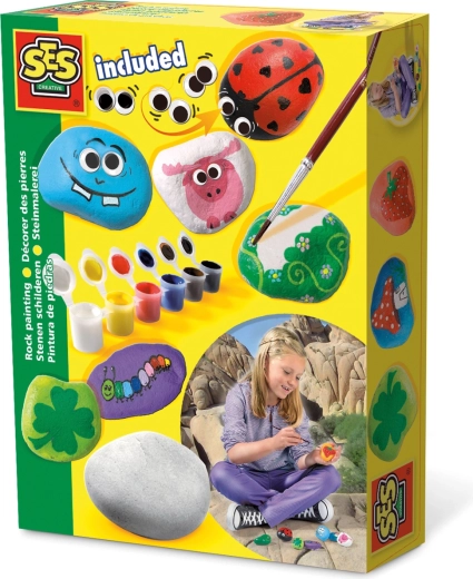 Pintura de piedras para niños