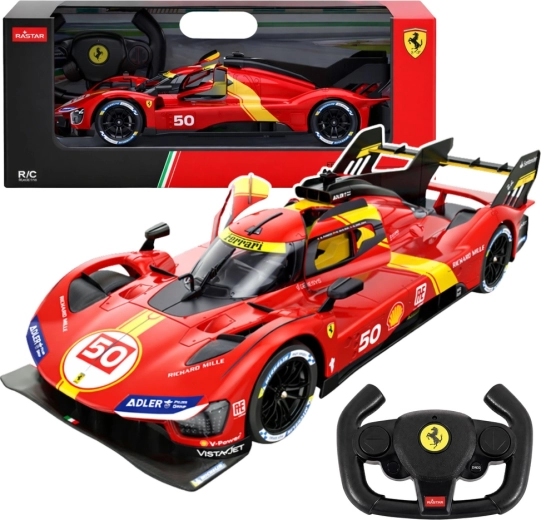 Coche RC Rastar Ferrari 499P 1:24 rojo