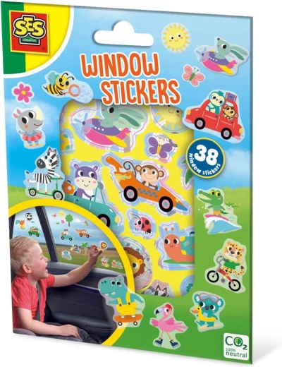 Juego de viaje: pegatinas para ventana, mix 38 uds.