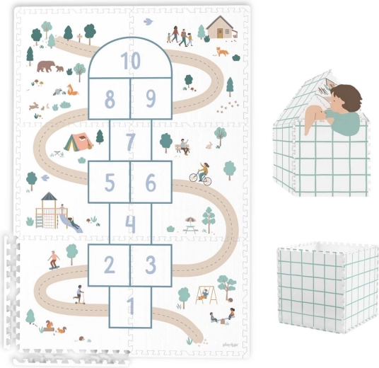 Play&Go Tiloo Eevaa alfombra de juego y casita hopscotch