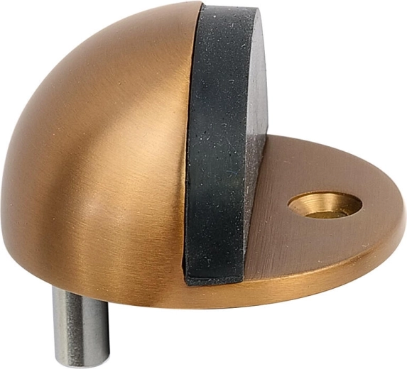 Tope de puerta de acero inoxidable con acabado cobrizo 43 × 24 mm
