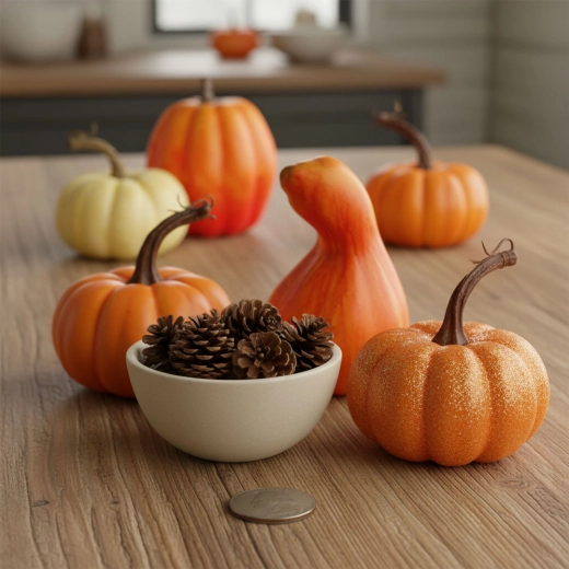 Decoración otoñal de calabaza o maíz - 1 unidad