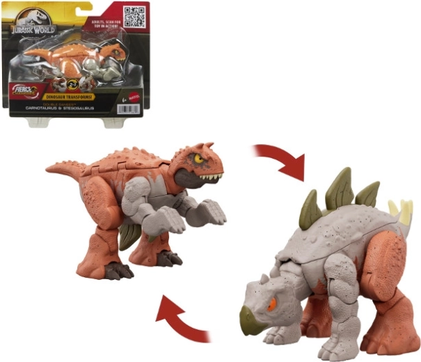 Dinosaurio 2 en 1 con transformación Carnotaurus JURASSIC WORLD