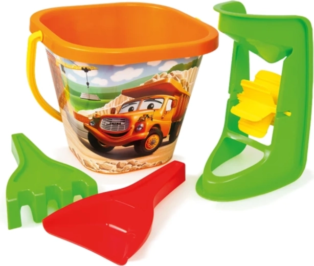 Set de arena Dino Tatra con cubo y molino, 4 piezas