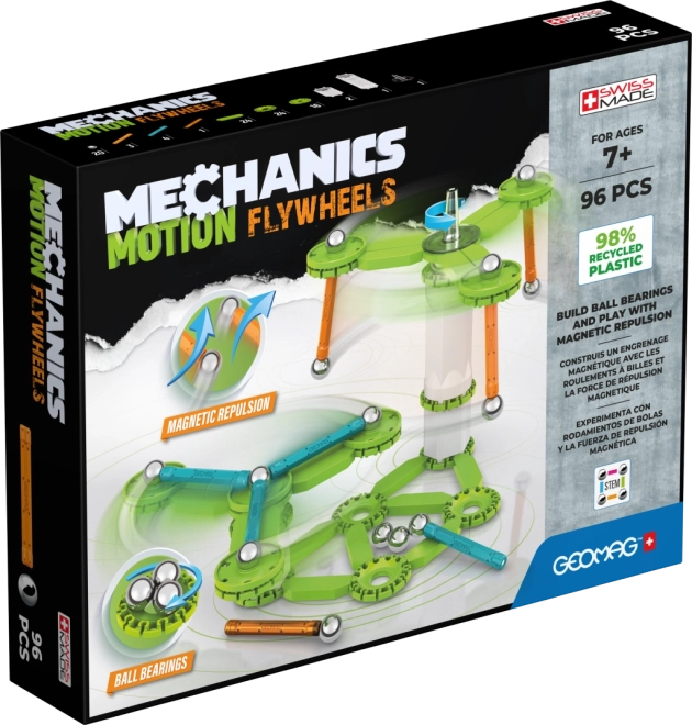Geomag Mechanics Motion Flywheels kit de construcción de 96 piezas