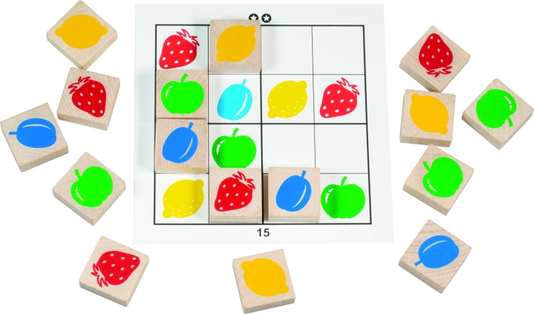 Cuadrícula lógica 4×4 sin repeticiones