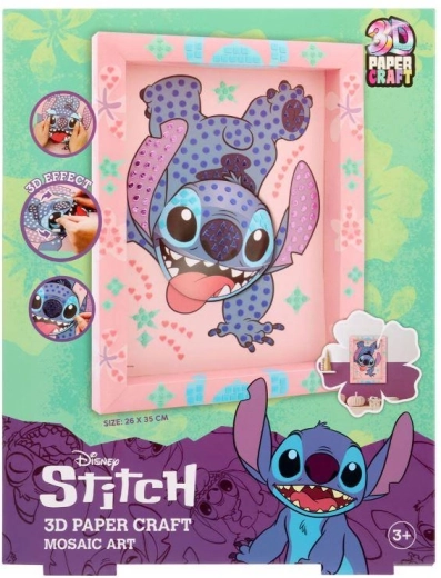 Arte de mosaico 3D de Stitch