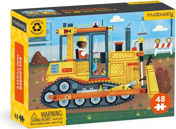 Mini puzle Bulldozer de 48 piezas