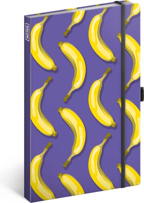 Cuaderno de notas Notique rayado Bananas 13 × 21 cm