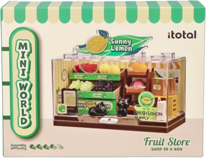 i-Total miniatura DIY de tienda de frutas para montar