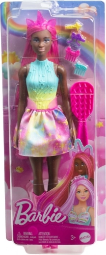 Barbie unicornio – muñeca con pelo extra largo y accesorios para peinar