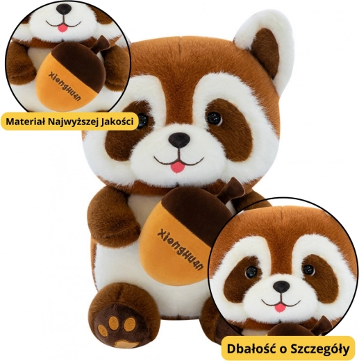 Peluche de mapache con bellota 23 cm
