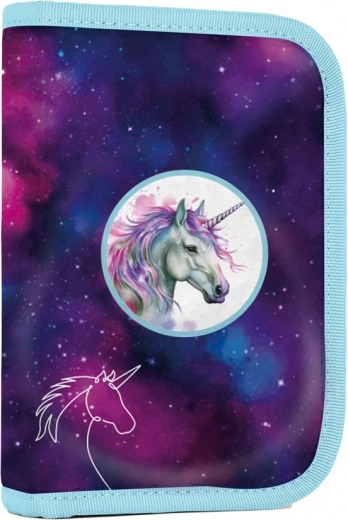 Estuche escolar OXY GO Unicorn con 2 solapas, vacío