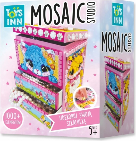 Set creativo: joyero de mosaico gatita