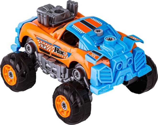 Conversión 3 en 1: coche deportivo y monster truck