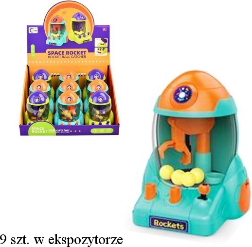 Juego de habilidad cohete con bolitas - 1 pieza