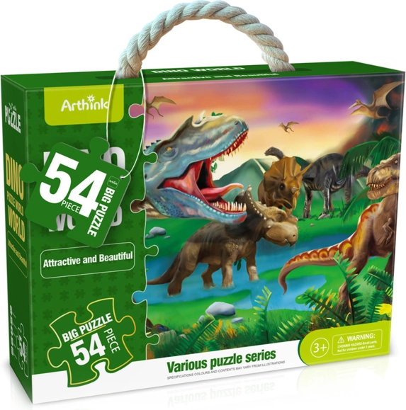 Maxi puzle con dinosaurios, 54 piezas