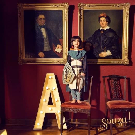 Souza! disfraz infantil de caballero Geoffrey (3–4 años, 98–104 cm)
