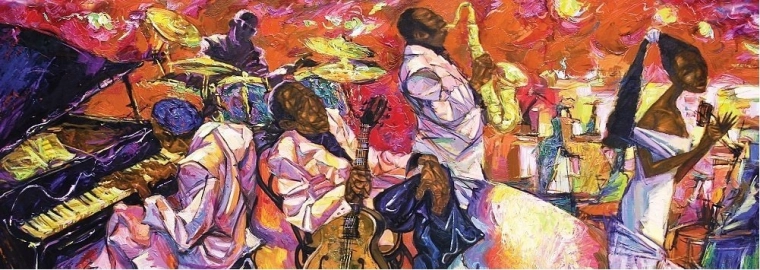 Puzle panorámico ART PUZZLE Colores del jazz 1000 piezas