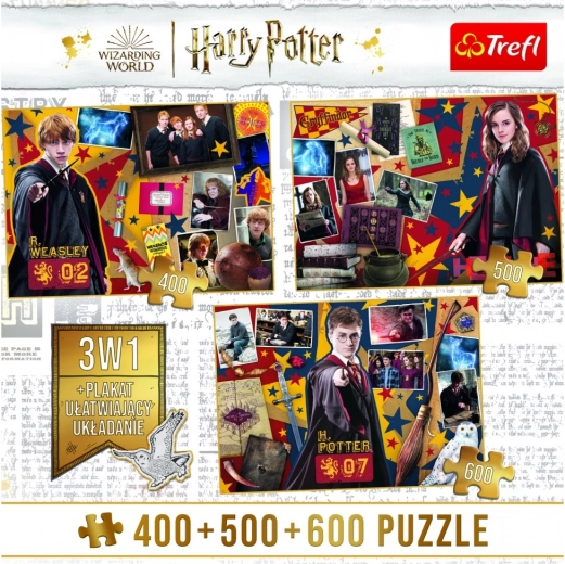 Puzzle Harry Potter, Ron y Hermione 3 en 1