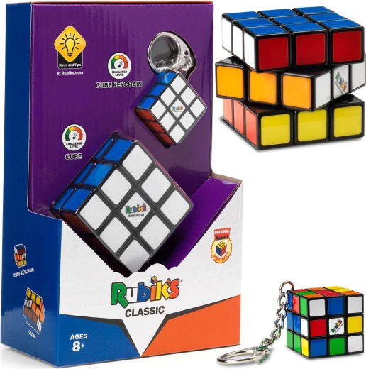 Cubo Rubik’s Classic 3x3 + llavero 3x3