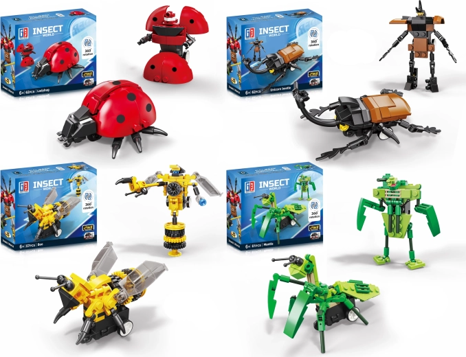 Kit de construcción transformable de insectos robóticos - 1 unidad