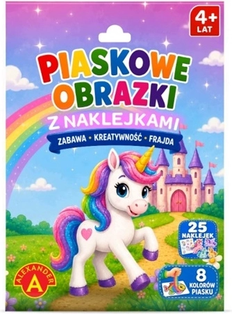 Kit creativo de dibujos con arena Unicornio