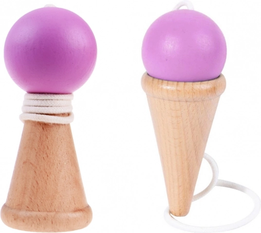 Juego de habilidad de madera: atrapa la bolita