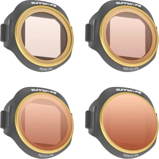 Juego de filtros ND/PL Sunnylife para DJI Mini 5 Pro (ND8/PL, ND16/PL, ND32/PL, ND64/PL)