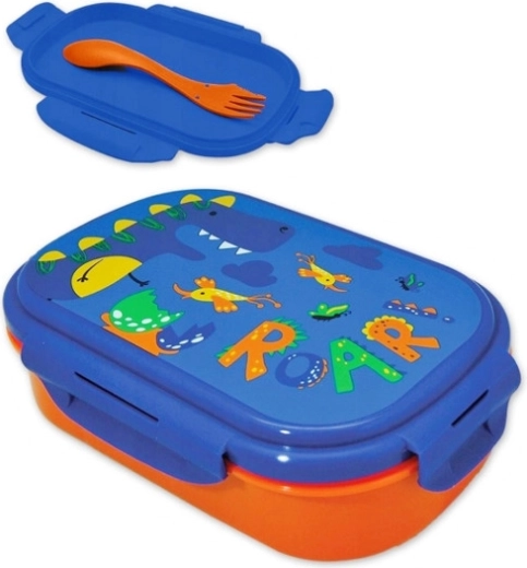 Caja de almuerzo con juego de cubiertos para niños