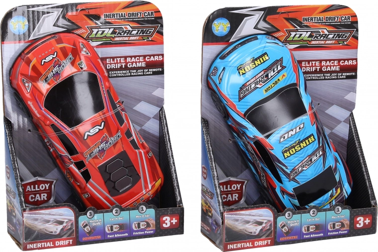 Coche metálico de drift con volante de inercia 17 cm