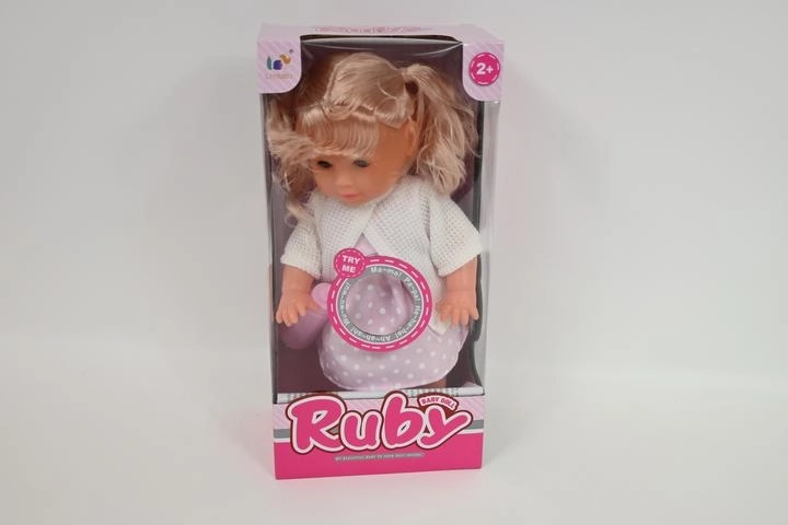 Muñeca interactiva Ruby de 30 cm con biberón