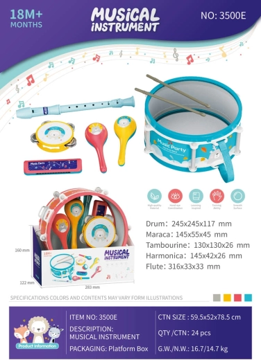 Set infantil de instrumentos musicales