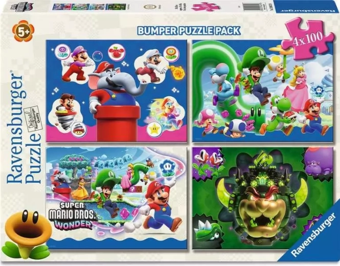 Puzzle Ravensburger Super Mario 4×100 piezas