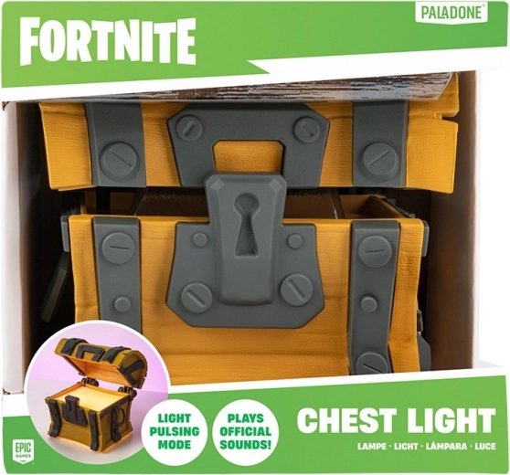 Cofre luminoso de Fortnite con efectos