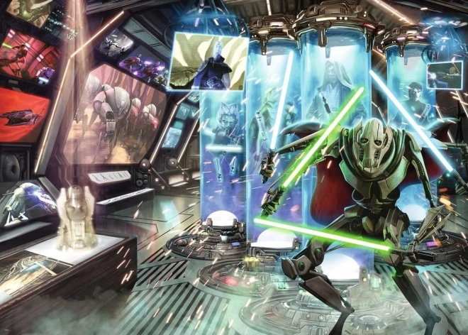 Puzzle RAVENSBURGER Star Wars – villanos: General Grievous, 1000 piezas