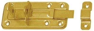Pasador con opción de cierre con candado 100 × 40 × 1,0 mm, acero galvanizado amarillo