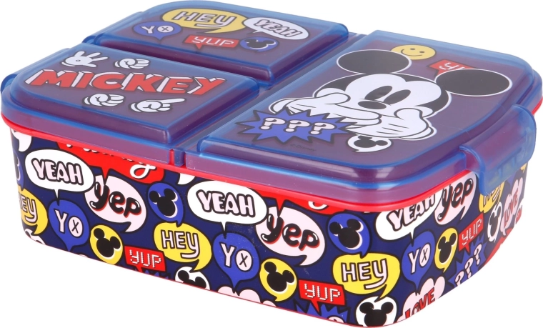 Caja de almuerzo multicompartimento Mickey Mouse