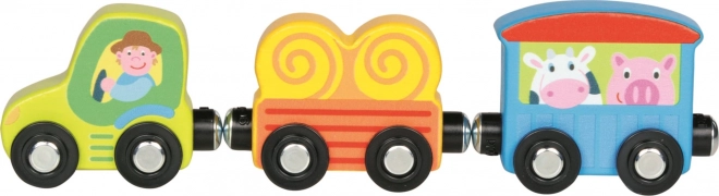 Goki tractor de madera con remolques Pepé