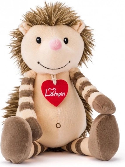 Erizo de peluche Sr. Bruno con corazón rojo 36 cm