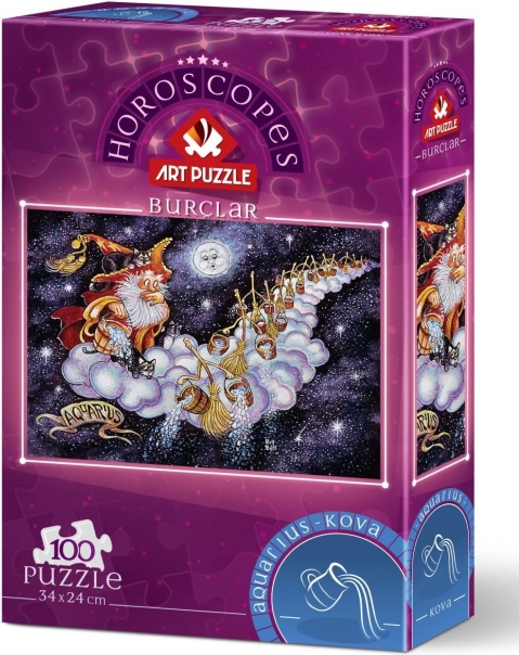 Puzzle Signo del zodiaco Acuario 100 piezas