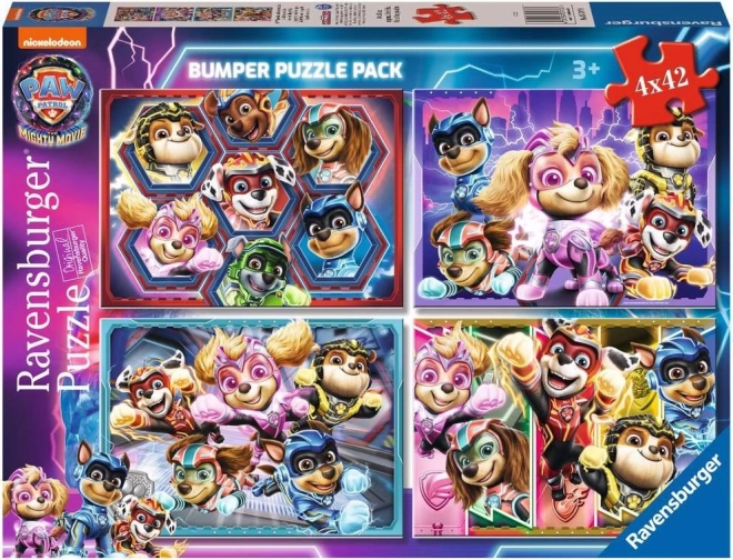 Puzle La Patrulla Canina en la gran película 4×42 piezas