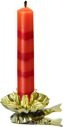 Soporte para velas para árbol de Navidad TORO, 10 uds, dorado