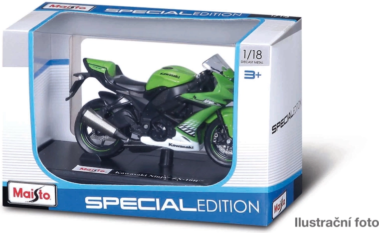 Modelo metálico de motocicleta Maisto Wheelers 1:18 surtido
