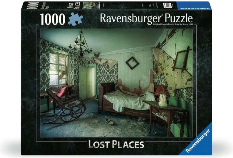 Puzzle Ravensburger Lugares perdidos: dormitorio verde 1000 piezas