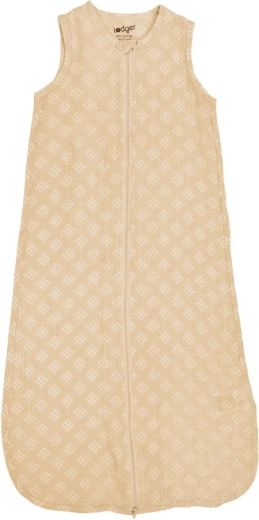 Saco de dormir de muselina Lodger sin mangas Hopper Tribe Muslin Sand 86/98